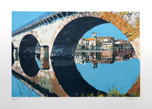 Reflected Bridge Lithograph | Fran Bull,{{product.type}}