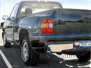 Reflections of Memories on Pete's Pickup Oil | Mickey Frome,{{product.type}}