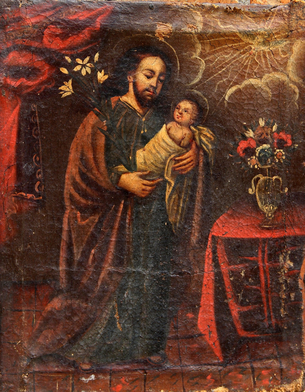 Religious Icon Painting from Argentina Oil | Unknown Artist,{{product.type}}