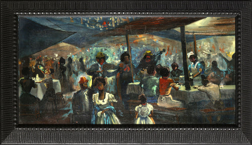 Restaurant Scene Oil | Charles Alston,{{product.type}}