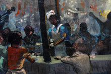 Restaurant Scene Oil | Charles Alston,{{product.type}}