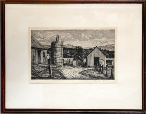 Restful Ruins Etching | Luigi Lucioni,{{product.type}}