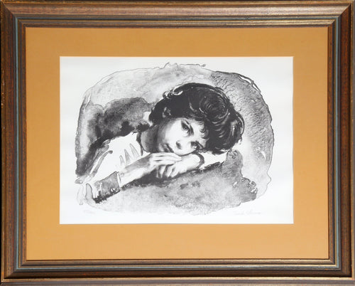 Resting Child Lithograph | Sandu Liberman,{{product.type}}
