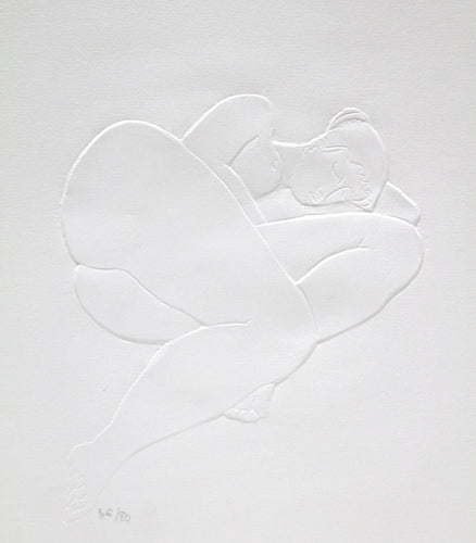 Resting Nude Etching | Unknown Artist,{{product.type}}