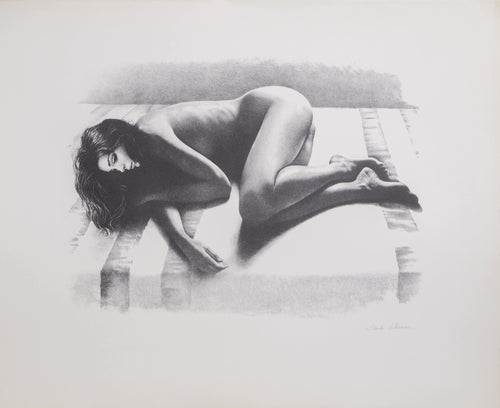 Resting Nude lithograph | Sandu Liberman,{{product.type}}