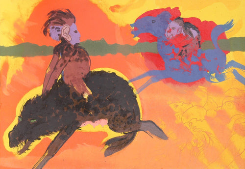 Riders Lithograph | Robert Beauchamp,{{product.type}}