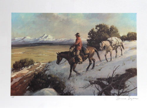 Riding Chuck Line Lithograph | Duane Bryers,{{product.type}}