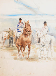 Riding Class Watercolor | Marshall Goodman,{{product.type}}
