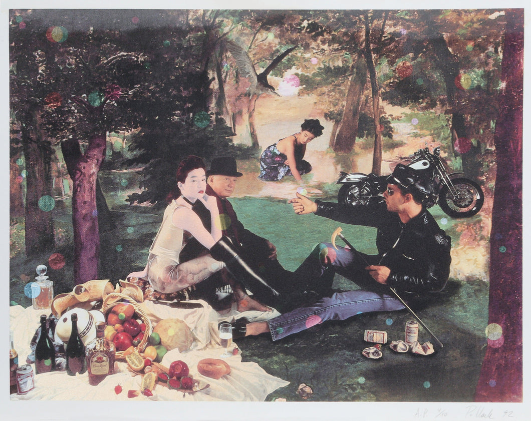Rie Miyazawa le Dejeuner sur l'Herbe (after Manet) Lithograph | Steven Pollack,{{product.type}}