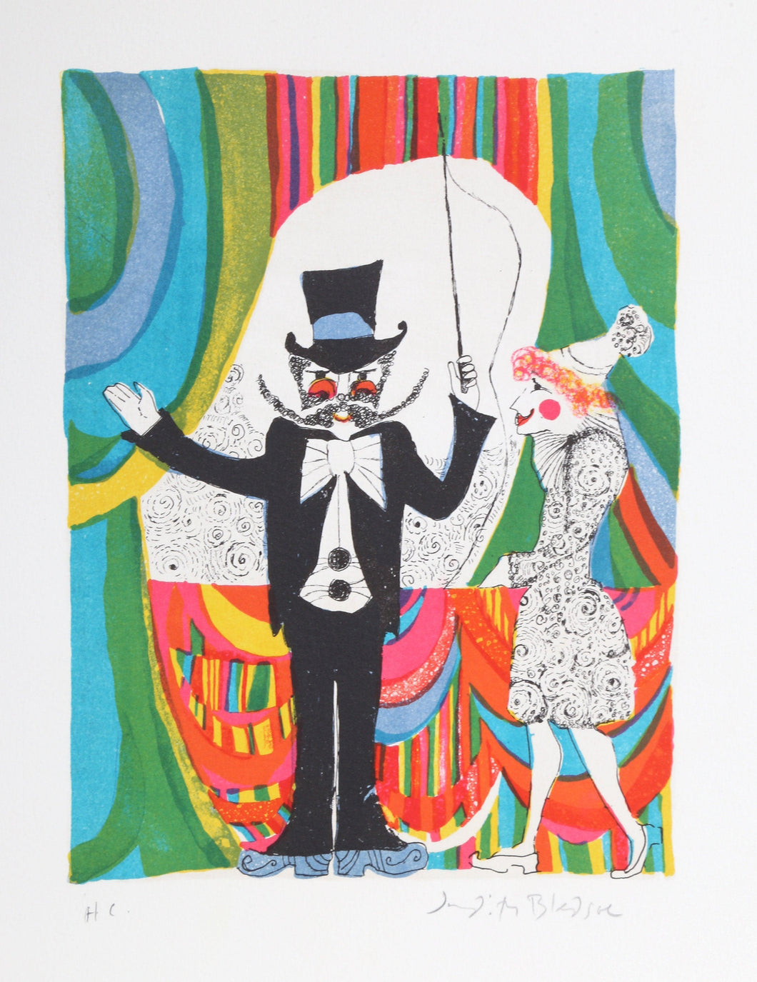Ringmaster from A Little Circus Lithograph | Judith Bledsoe,{{product.type}}