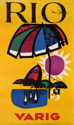 Rio - Varig Poster | Travel Poster,{{product.type}}