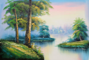 River Landscape (86) Oil | Mao Wu,{{product.type}}