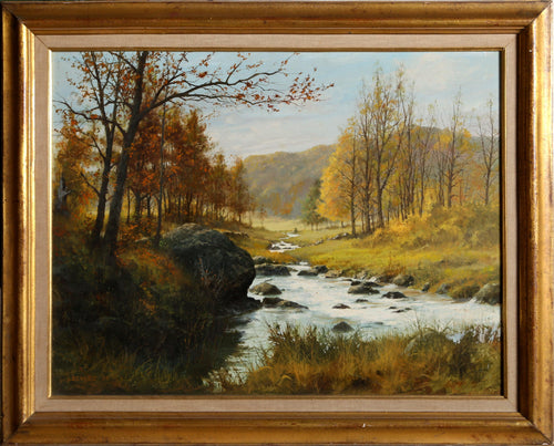 River Landscape Oil | Schulz,{{product.type}}