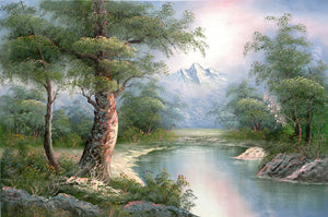 River Mountain Landscape (67) Oil | Shumu Fu,{{product.type}}