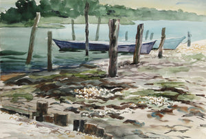 River Side (57) Watercolor | Eve Nethercott,{{product.type}}