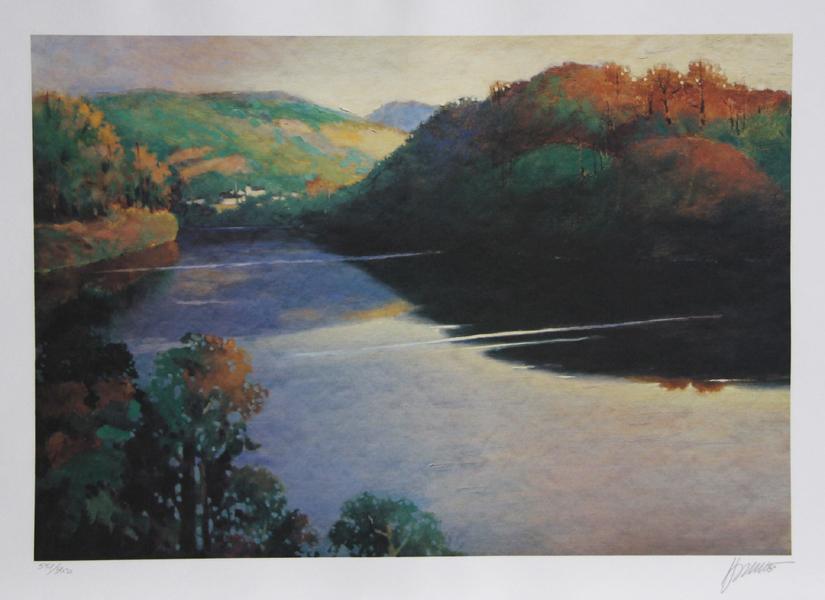 Rivers at Sunrise I Lithograph | Max Hayslette,{{product.type}}