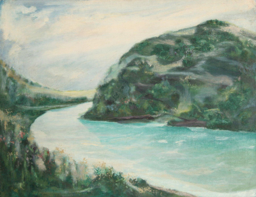 Riverside Landscape (50) Oil | John F. Leonard,{{product.type}}