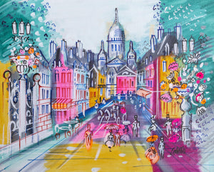 Road to Sacre Coeur acrylic | Charles Cobelle,{{product.type}}
