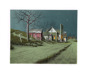 Roadside Groceries Lithograph | Wayne Cooper,{{product.type}}