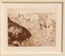 Rocher de Belle-Isle Etching | Claude Monet,{{product.type}}