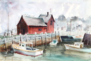 Rockport (P5.34) Watercolor | Eve Nethercott,{{product.type}}