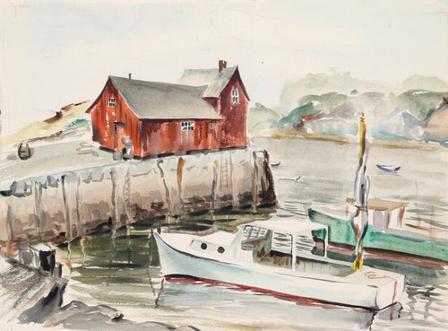 Rockport (P5.52) Watercolor | Eve Nethercott,{{product.type}}