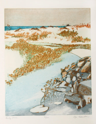 Rocky Shore Etching | Olga Poloukhine,{{product.type}}