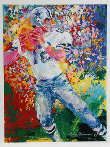 Roger Staubach Poster | LeRoy Neiman,{{product.type}}