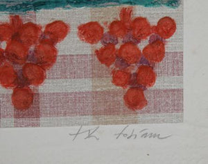Roi aux Raisins Etching | Theo Tobiasse,{{product.type}}