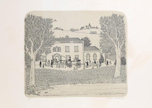 Roi et Reine dans Carrosse Maison Paysage Lithograph | Vincent Haddelsey,{{product.type}}