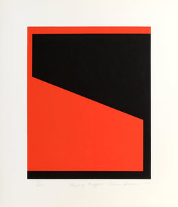 Rojo y Negro (Red and Black) Screenprint | Carmen Herrera,{{product.type}}