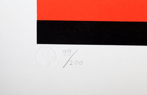 Rojo y Negro (Red and Black) Screenprint | Carmen Herrera,{{product.type}}