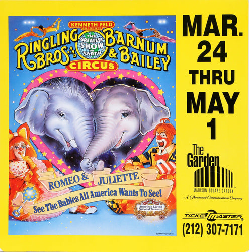 Romeo and Juliette - Ringling Brothers and Barnum and Bailey's Circus Ad Poster | Unknown Artist,{{product.type}}