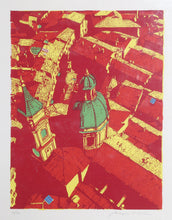 Roofs of Bologna (Red) Screenprint | Biagio Civale,{{product.type}}