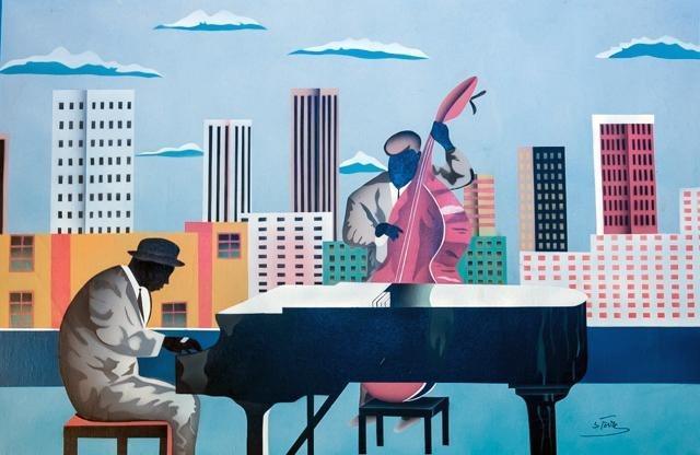 Rooftop City Jazz Oil | Unknown Artist,{{product.type}}