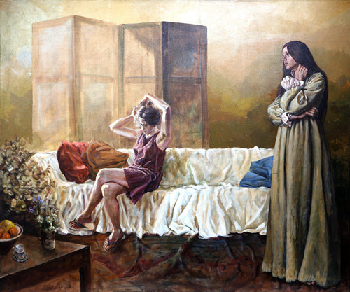 Roommates (Page and Eileen, NYC) Acrylic | John Hardy,{{product.type}}