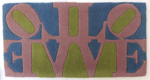 Rose LOVE (Reflection) Tapestries and Textiles | Robert Indiana,{{product.type}}
