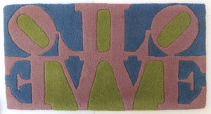 Rose LOVE (Reflection) Tapestries and Textiles | Robert Indiana,{{product.type}}