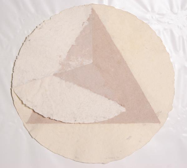 Rose Triangle on Circle Mixed Media | William Fares,{{product.type}}