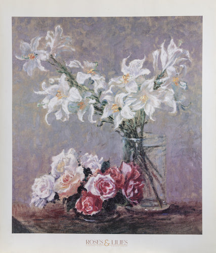 Roses and Lilies Poster | Louisa Lee,{{product.type}}