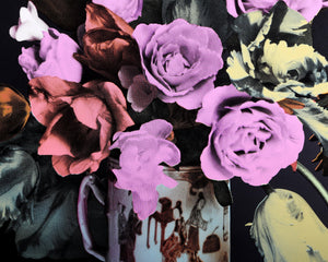 Roses and Tulips in Chinese Mug (Black) Screenprint | Francesco Scavullo,{{product.type}}
