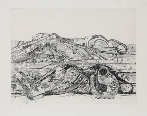 Rounded Hills (Les Mamelons) Etching | Anthony Gross,{{product.type}}