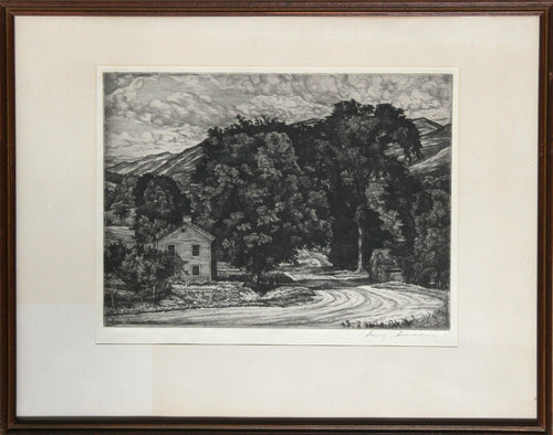 Route 7 Etching | Luigi Lucioni,{{product.type}}