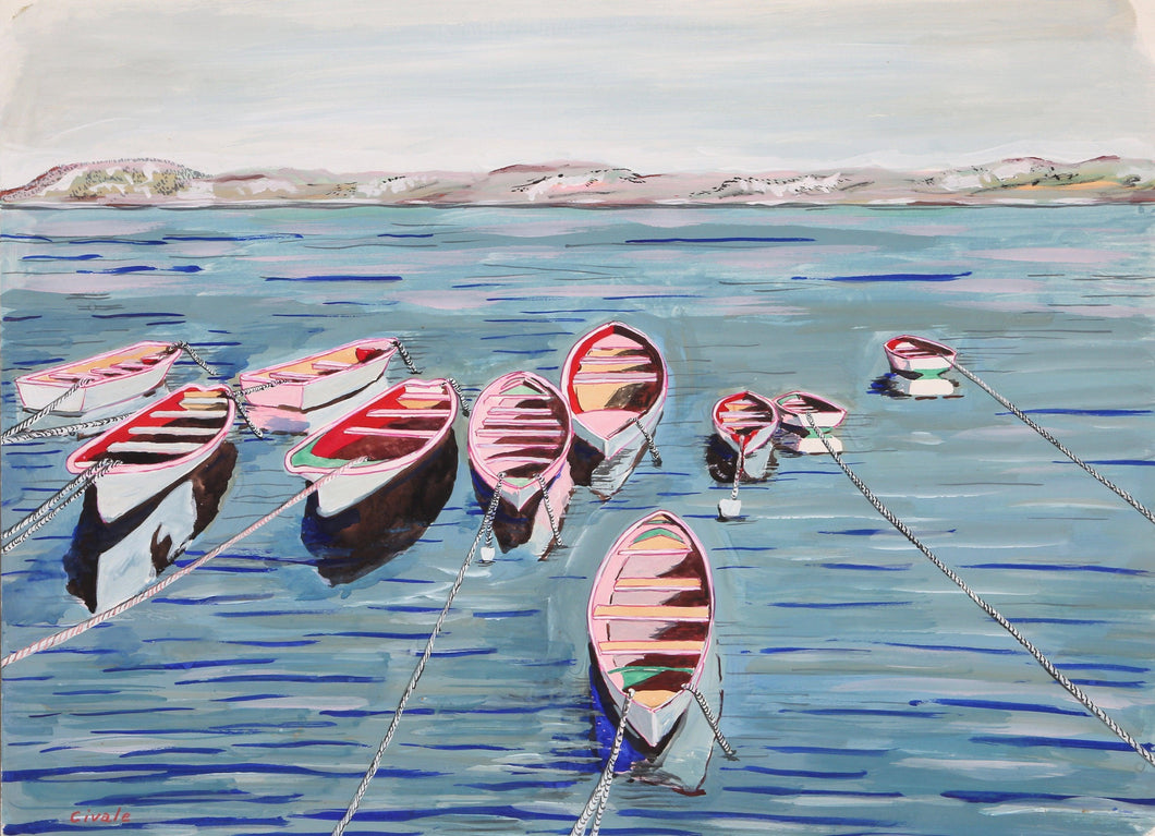 Row Boats Acrylic | Biagio Civale,{{product.type}}
