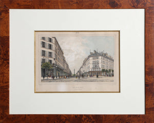 Rue de la Paix vue Prise du Boulevard Lithograph | Auguste Bry Lepere,{{product.type}}