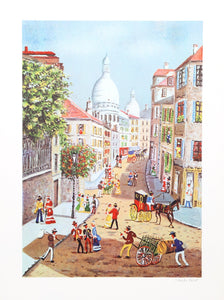Rue Norvins Lithograph | Claude Tabet,{{product.type}}