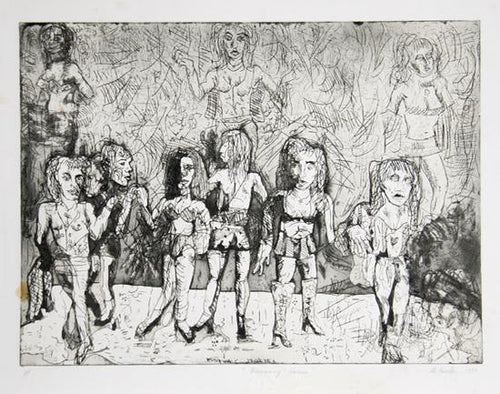 Runaway Horses Etching | Greg Kessler,{{product.type}}