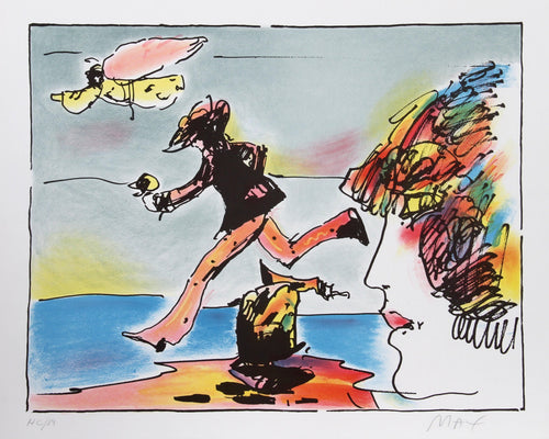 Runner and Flying Sage Lithograph | Peter Max,{{product.type}}
