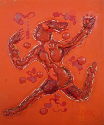 Running Woman Mixed Media | Alexander Raymond Katz,{{product.type}}