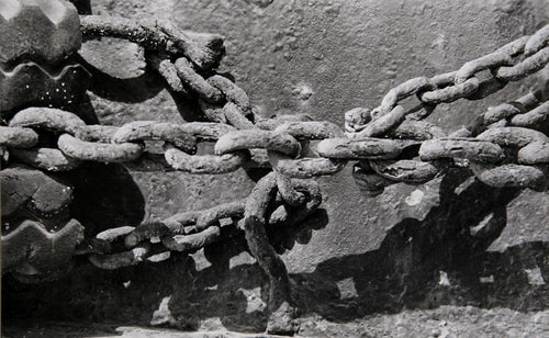 Rusted Chains Black and White | Theodore Cohen,{{product.type}}